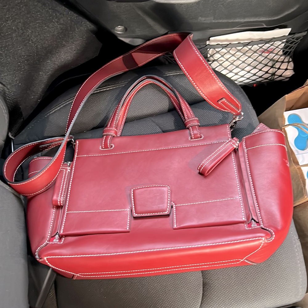 Handbag, Leather, Red, Event Bag